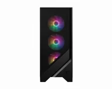 Gabinete Msi Mag Forge 120a Airflow, Atx, Ventana Cristal, 6x Ventiladores , Midi Tower, Negro